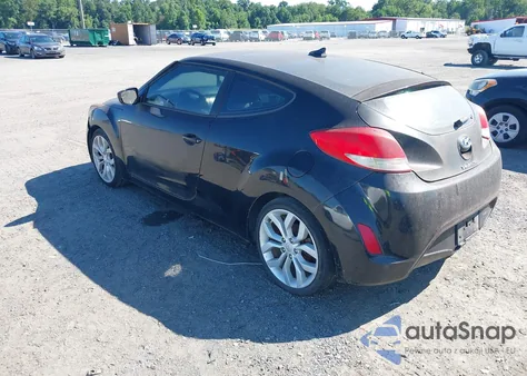 2012 Hyundai Veloster Base W/Black from USA, damaged, VIN KMHTC6AD2CU077504